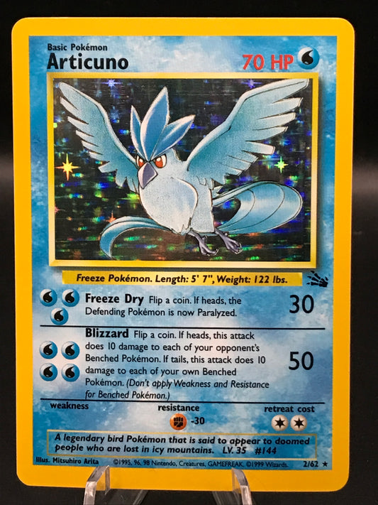 Pokémon TCG: 1999 Articuno 2/62 Fossil Holo