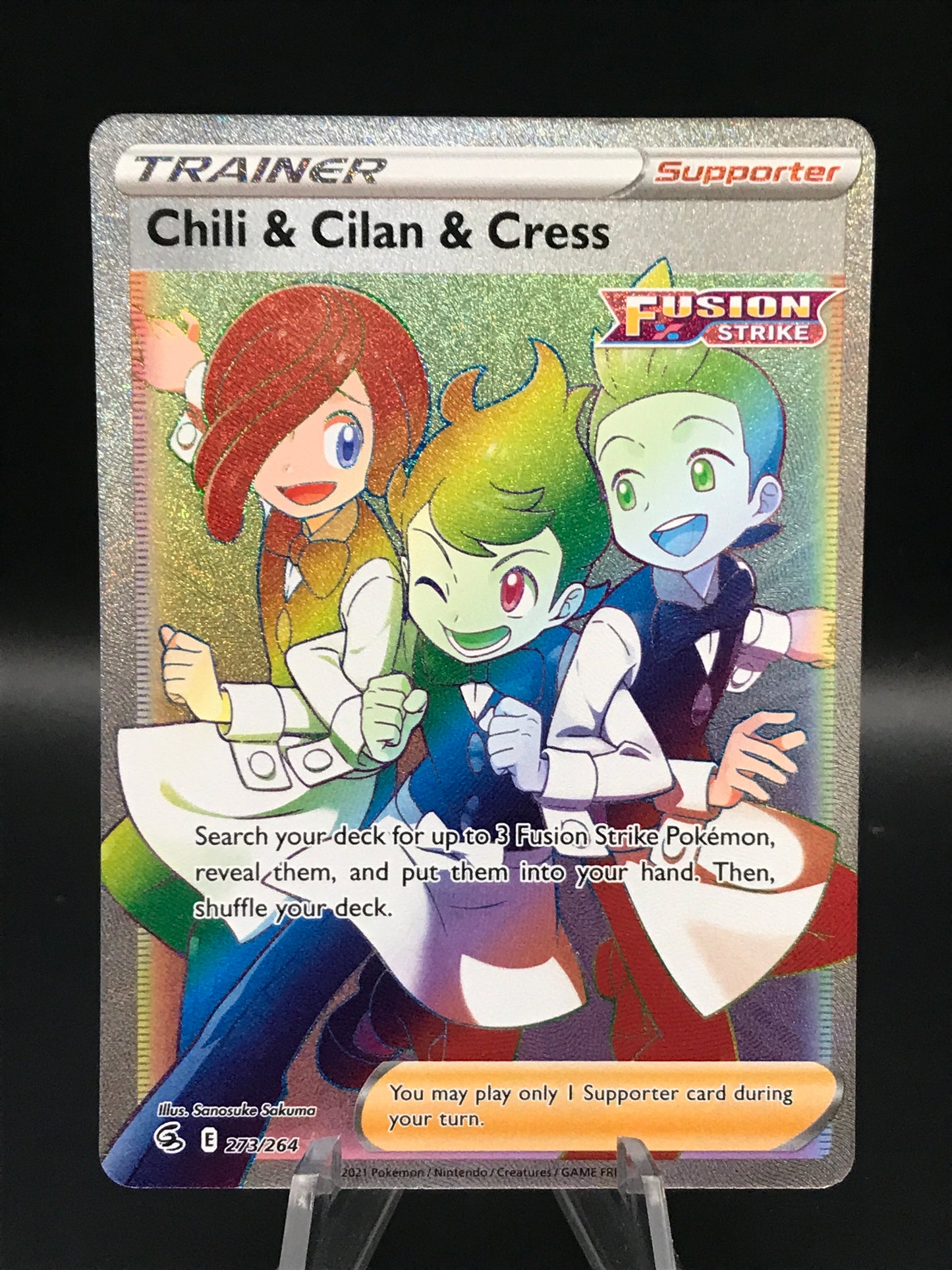 Pokemon TCG: 2021 Chili & Cilan & Cress 273/264 S&S: Fusion Strike