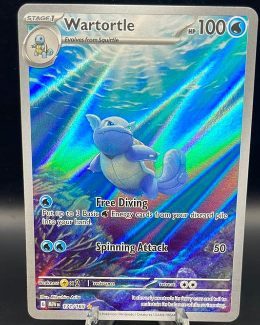 Pokemon TCG: 2023 Wartortle 171/165 Scarlet & Violet 151