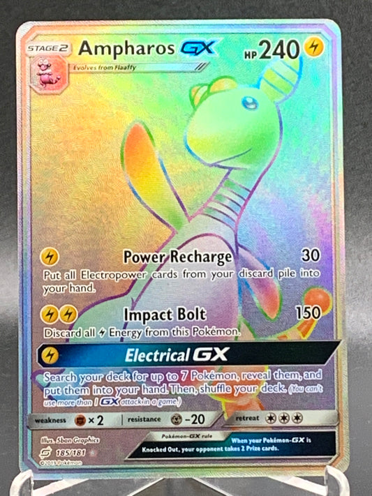 Pokémon TCG: Ampharos GX 185/181 Sun & Moon Team Up