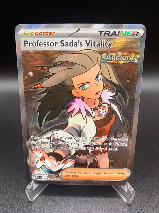 Pokémon TCG: 2023 Professor Sada’s Vitality 239/182 S&V Paradox Rift Trainer Full Art