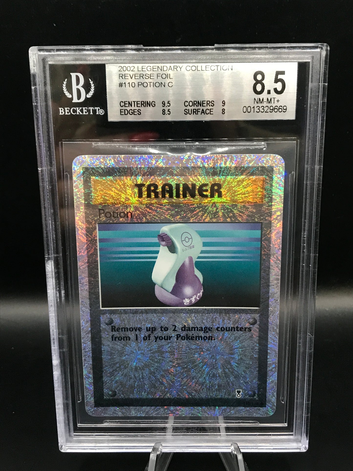 BGS 8.5 Pokémon TCG: 2002 Potion 110/110 Legendary Collection Reverse Foil