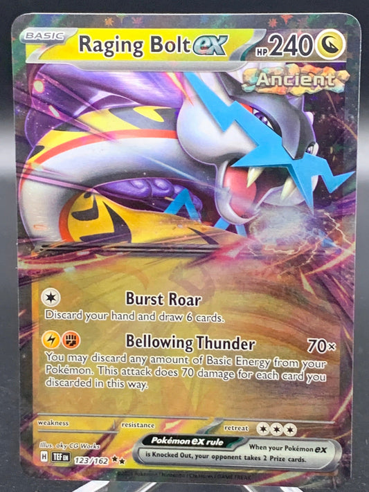 Pokemon TCG 2024 Raging Bolt Ex 123/162  S&V: Temporal Forces