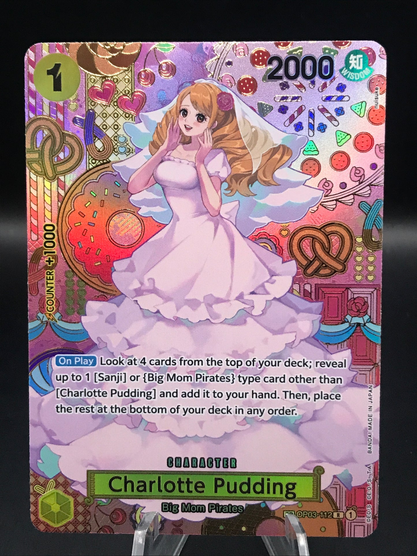 One Piece TCG: Charlotte Pudding OP03-112 R Pillars of Strength