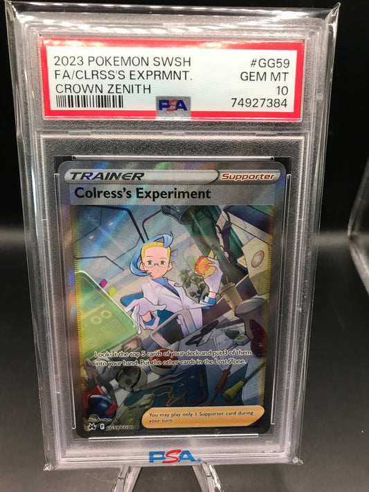 PSA 10 Pokemon TCG: 2023 Colress’s Experiment GG59/GG70 Crown Zenith