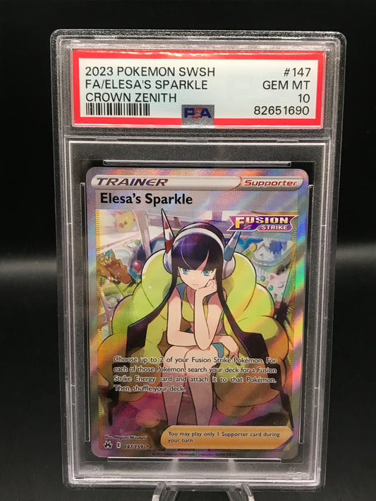 PSA 10 Pokémon TCG: 2023 Elesa’s Sparkle 147/159 S&S: Crown Zenith