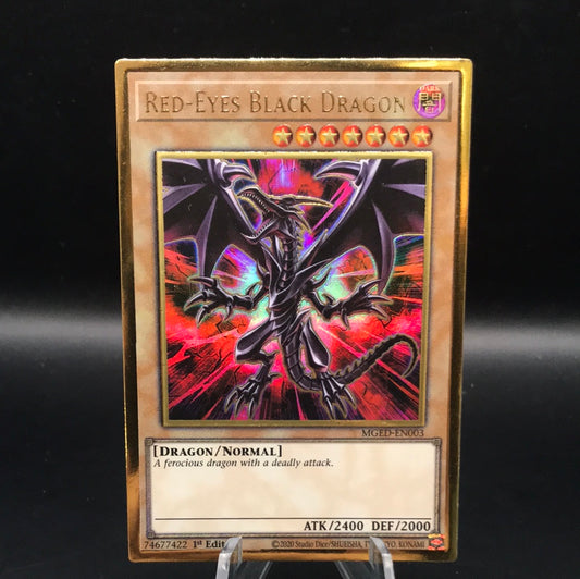 Yu-Gi-Oh! TCG Red-Eyes Black Dragon MGED-EN003 Maximum Gold 1st Edition