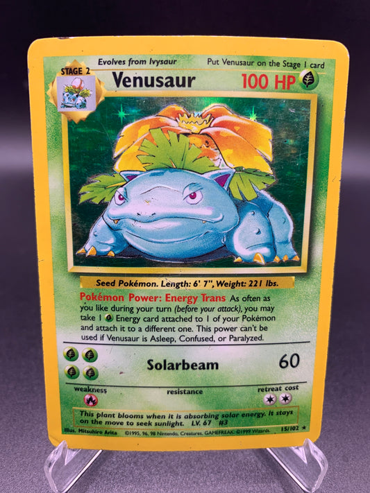 Pokémon TCG: 1999 Venusaur 15/102 Base Set Holo