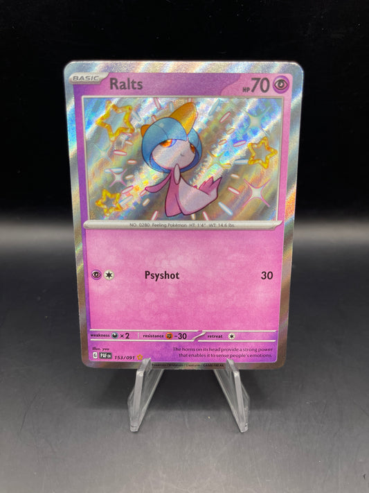 Pokémon TCG: 2024 Ralts 153/091 S&V Paldean Fates Baby Shiny