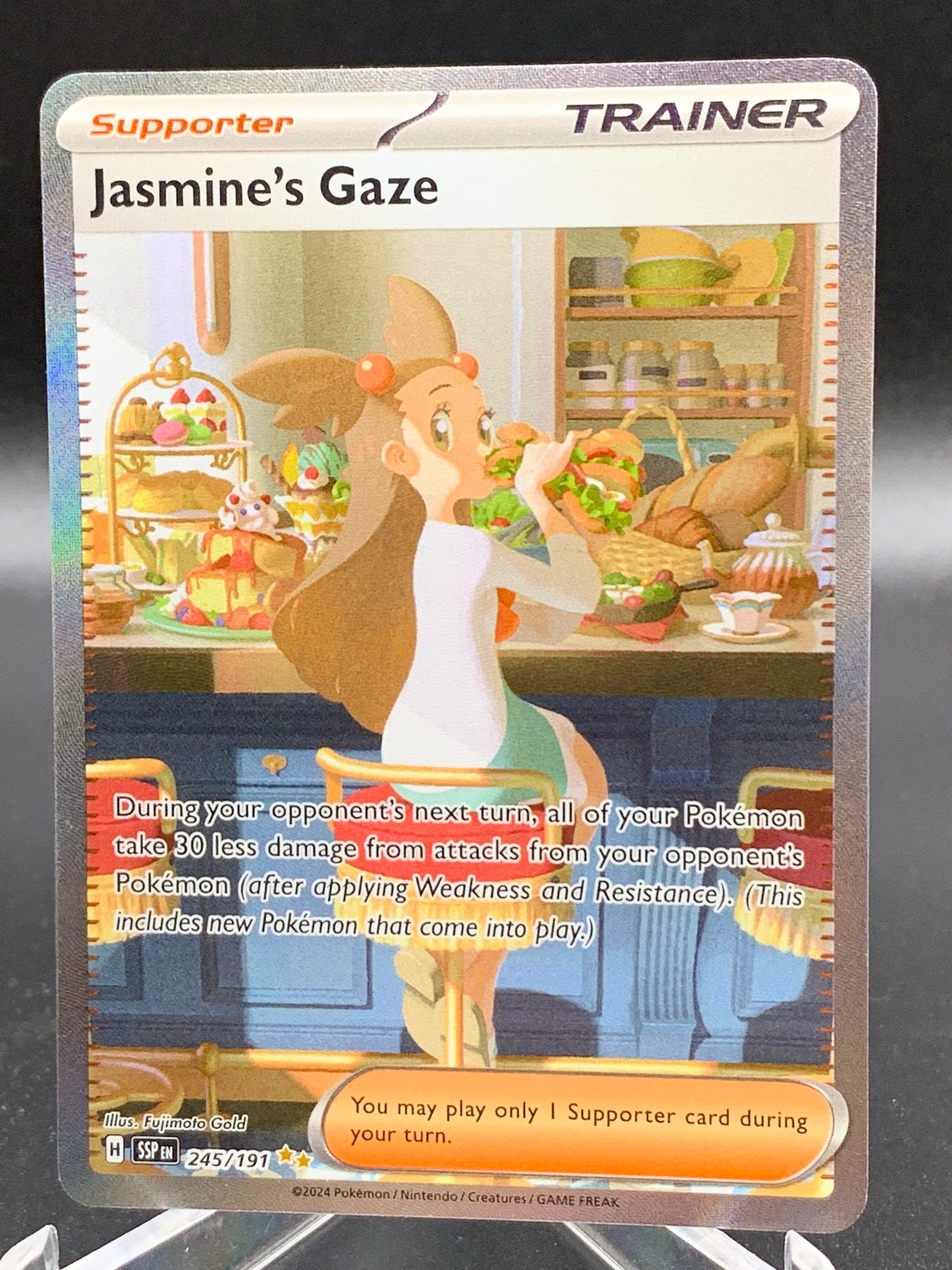 Pokémon TCG 2024 Jasmine’s Gaze 245/191 S&V: Surging Sparks