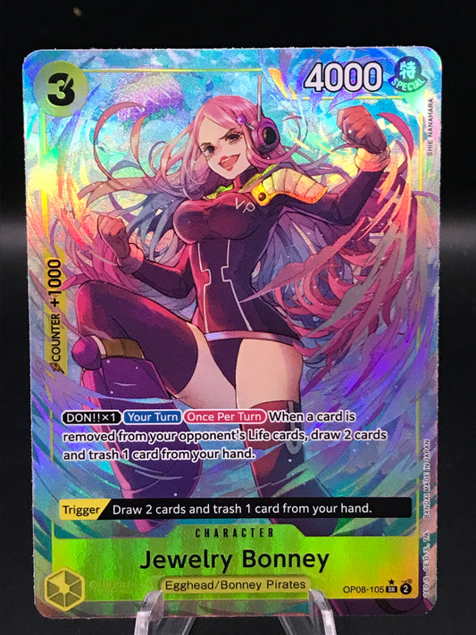 One Piece TCG: Jewelry Bonney OP08-105 SR Two Legends