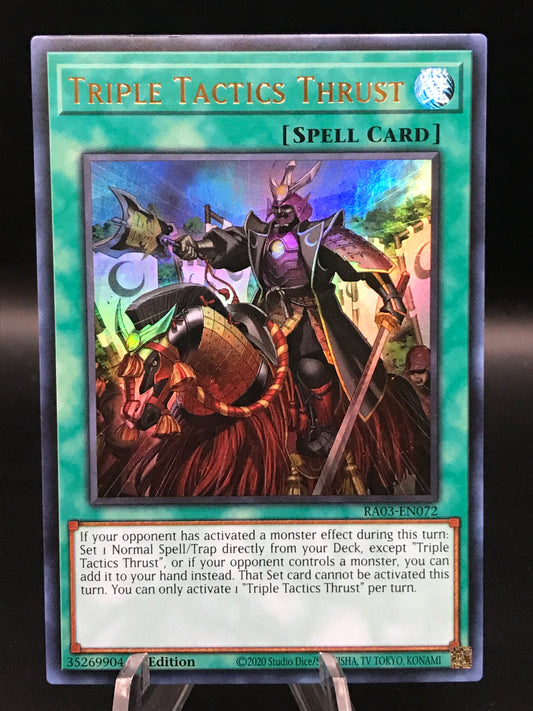 Yu-Gi-Oh! Triple Tactics Thrust Ultra Rare - Quarter Century Bonanza RA03-EN072