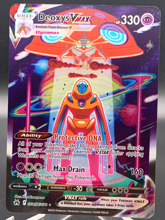 Pokémon TCG: 2023 Deoxys Vmax GG45/GG70 Crown Zenith Galarian Gallery