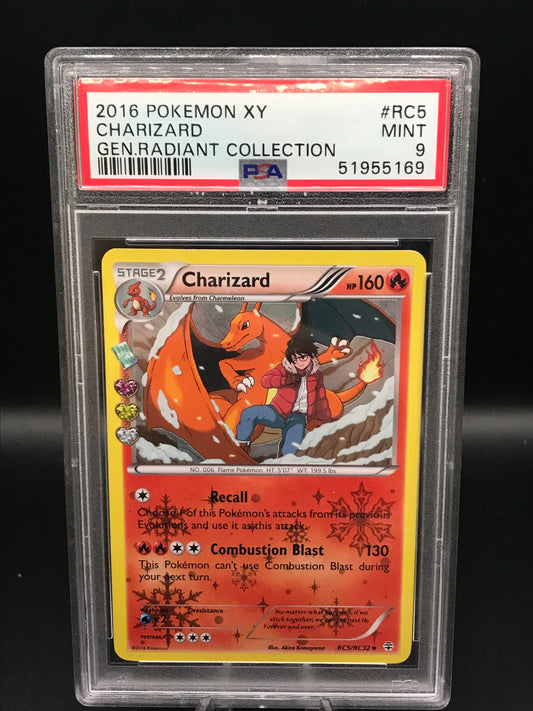 PSA 9 Pokemon TCG: Charizard RC5/RC32 XY: Generations Radiant Collection