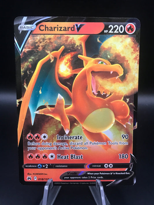 Pokemon TCG 2023 Charizard V 18/159 S&S: Crown Zenith