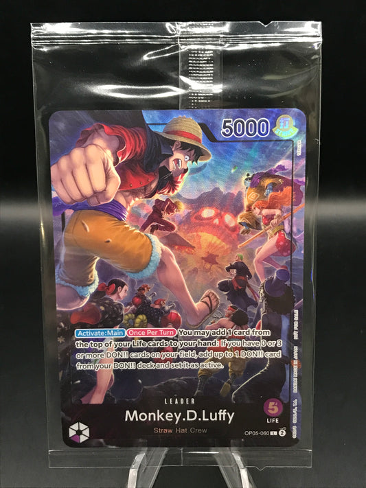 One Piece TCG: Monkey.D.Luffy OP05-060 L Wings of the Captain Sealed