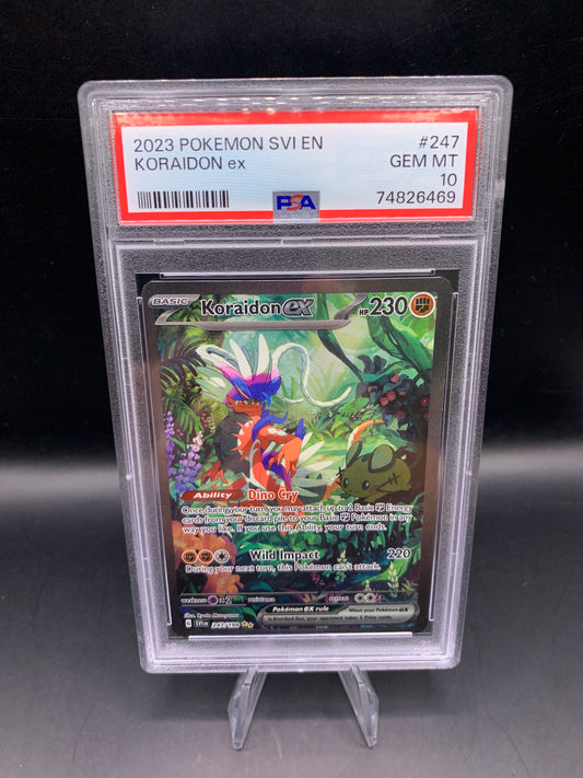 PSA 10 Pokémon TCG: 2023 Koraidon ex 247/198 Scarlet & Violet Alt Art