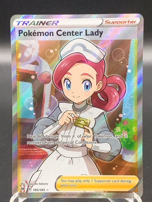 Pokémon TCG: 2020 Pokemon Center Lady 185/185 S&S: Vivid Voltage