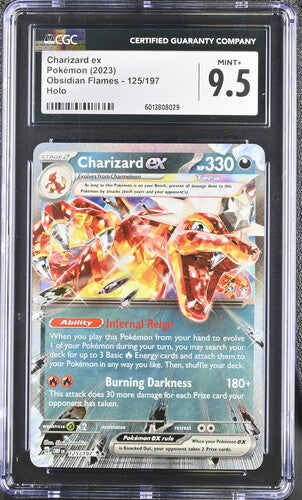 CGC 9.5 Pokémon TCG: Charizard ex 125/197 - Obsidian Flames