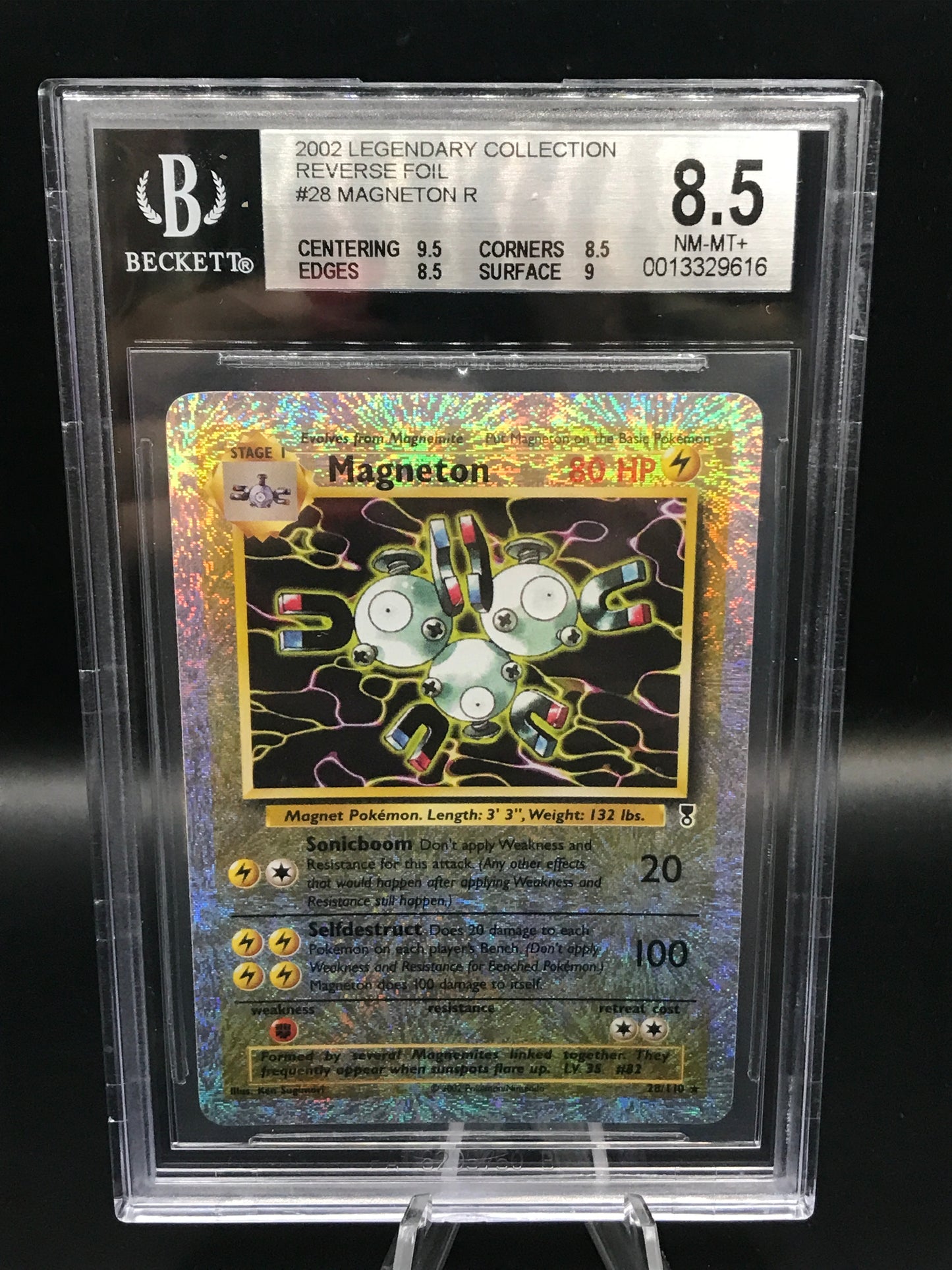 BGS 8.5 Pokémon TCG: 2002 Magnemite 28/110 Legendary Collection Reverse Foil