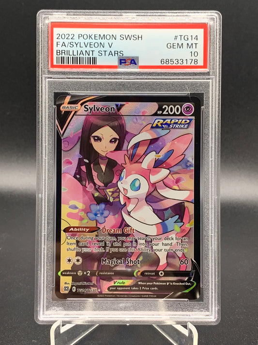 PSA 10 Pokémon TCG: 2022 Sylveon V TG14/TG30 Brilliant Stars