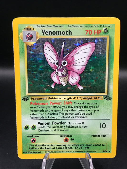 Pokémon TCG: 1999 Venomoth 13/64 Jungle Holo 1st Edition