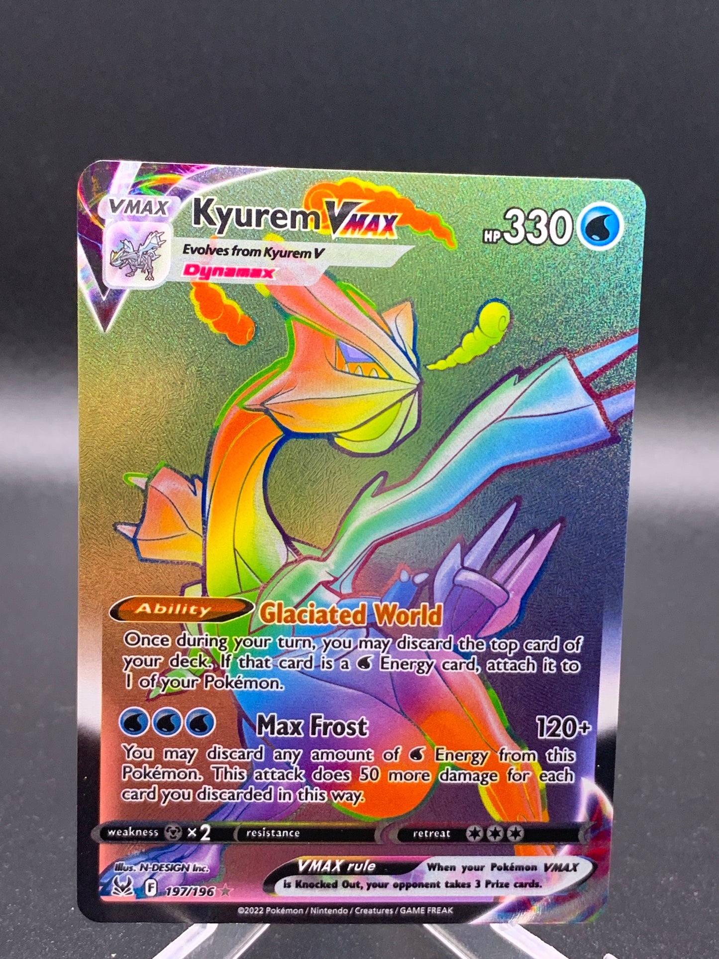 Pokemon TCG: 2022 Kyurem Vmax 197/196 Full Art S&S: Lost Origin