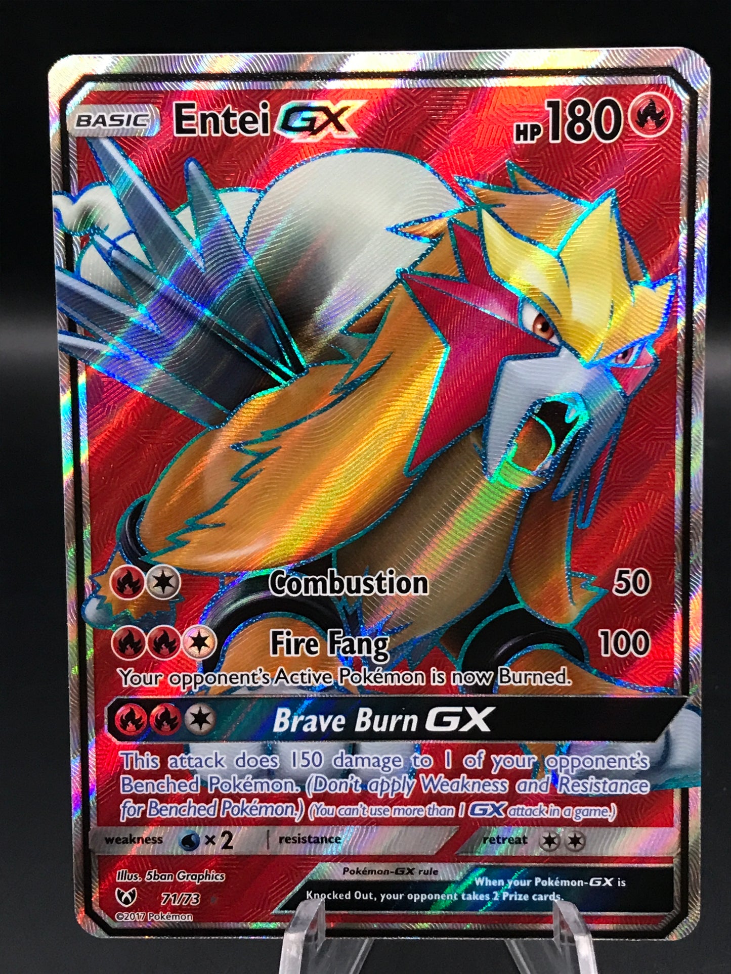 Pokémon TCG: 2017 Entei GX 71/73 Shining Legends