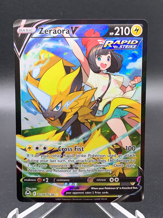 Pokémon TCG: 2022 Zeraora V TG16/TG30 - SWSH12  Silver Tempest Trainer Gallery