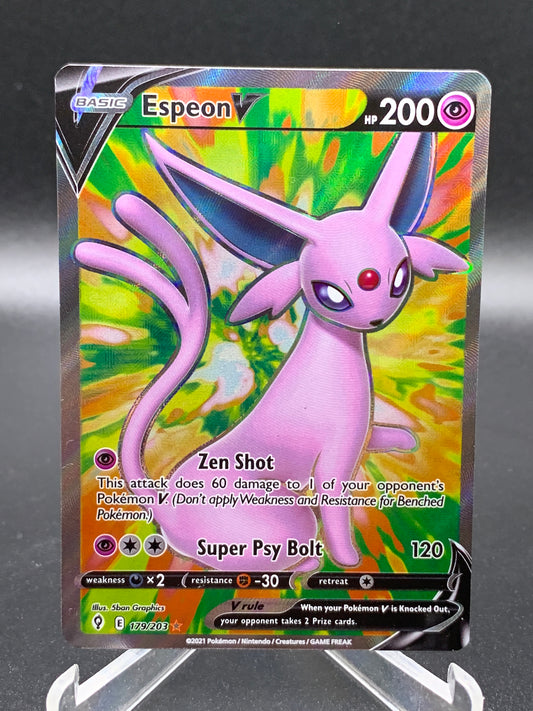 Pokémon TCG 2021 Espeon V 179/203 Evolving Skies