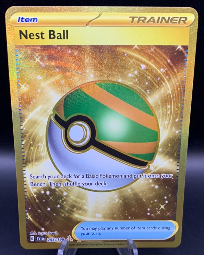 Pokémon TCG: 2023 Nest Ball 255/198 Scarlet & Violet Base Set Gold