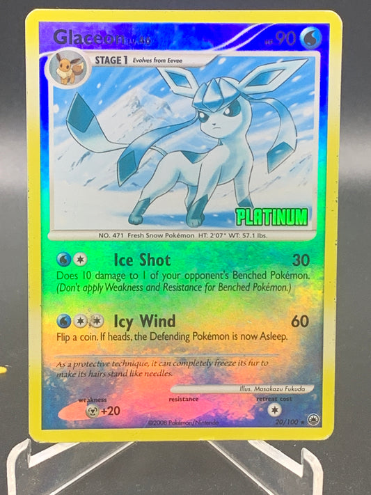 Pokémon TCG: 2008 Glaceon - 20/100- Burger King Promos