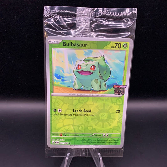 Pokémon TCG: 2023 Bulbasaur 001/165 S&V 151 Stamp Best Buy Promo Sealed