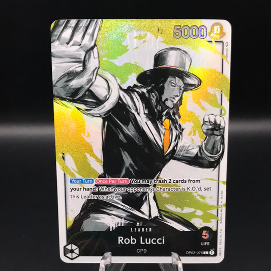 One Piece TCG: Rob Lucci OP03-076 L Pillars of Strength Alt Art