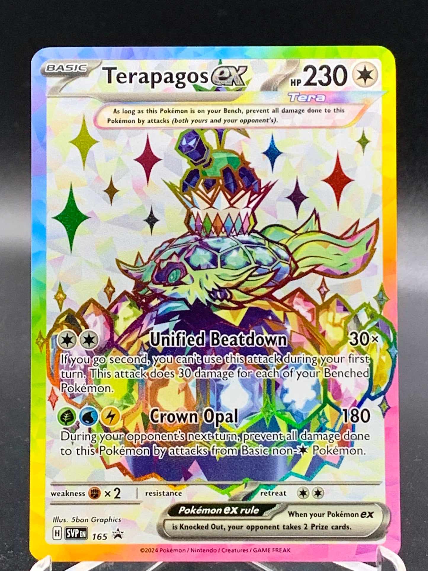 Pokemon TCG - 2023 Terapagos Ex SVP 165 - Scarlet & Violet