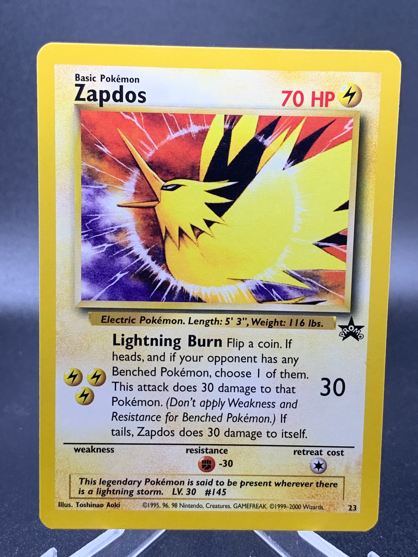 Pokémon TCG: 1999 Zapdos #23 -  Black Star Promo