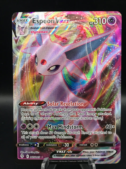 Pokémon TCG: 2021 Espeon Vmax 065/203 S&S: Evolving Skies