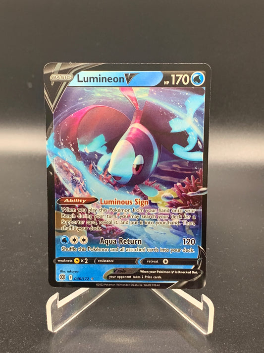 Pokémon TCG: 2022 Lumineon V 040/172 Brilliant Stars