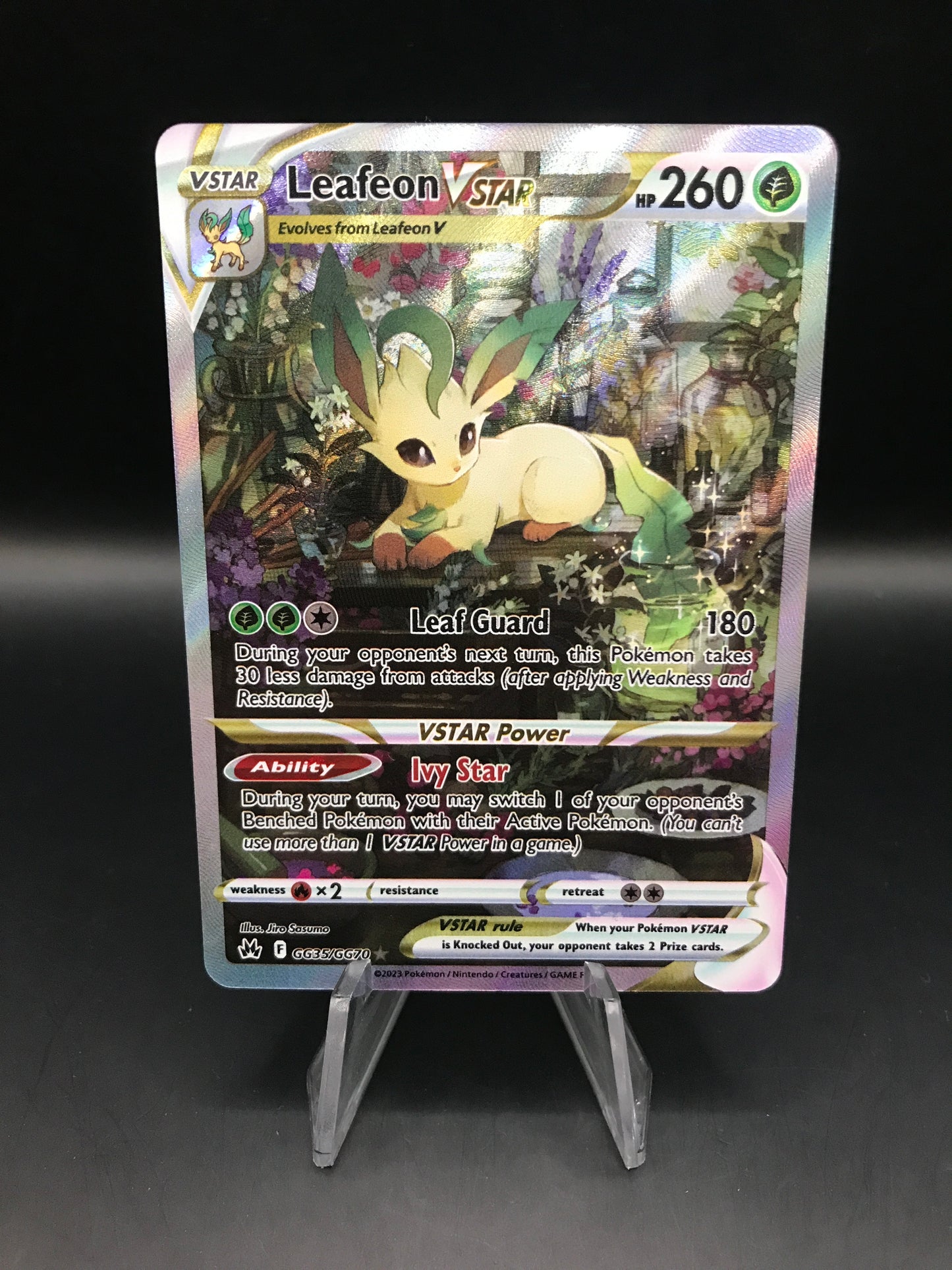 Pokémon TCG: 2023 Leafeon Vstar GG35/GG70 S&S: Crown Zenith