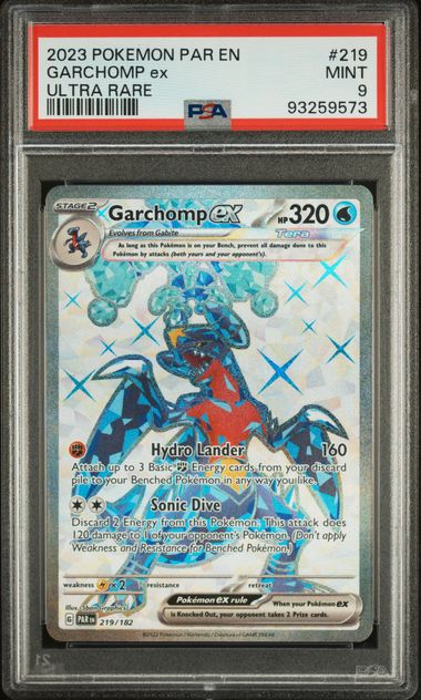 PSA 9 Pokemon TCG: Garchomp ex 219/182 S&V: Parodox Rift