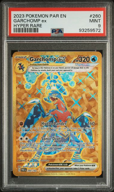 PSA 9 Pokemon TCG: Garchomp ex 260/182 S&V: Paradox Rift