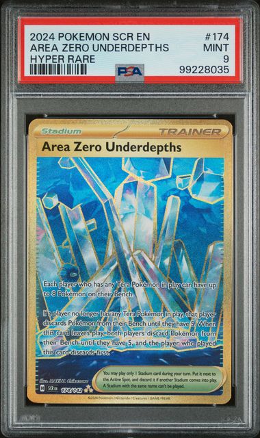 PSA 9 Pokémon TCG: 2023 Area Zero Underdepths 174/142 S&V: Stellar Crown