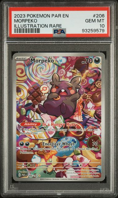 PSA 10 Pokémon TCG: 20243 Morpeko 206/182 S&V: Paradox Rift