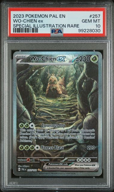 PSA 10 Pokémon TCG: 2024 Wo-Chien ex 257/193 S&V: Paldea Evolved