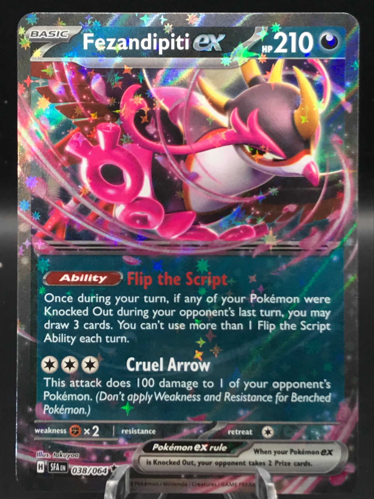 Pokémon TCG: 2024 Fezandipiti EX 038/064 S&V: Shrouded Fable