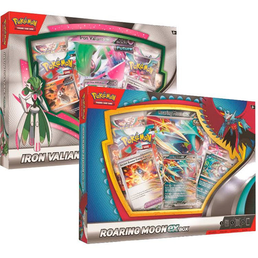 Pokémon TCG: Roaring Moon ex or Iron Valiant ex Deluxe Battle Box (Styles May Vary)