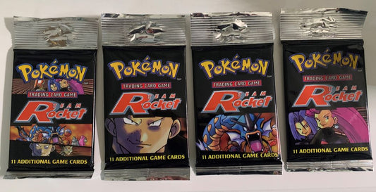 Pokémon TCG: Team Rocket Booster Pack Long Crimp Art Set