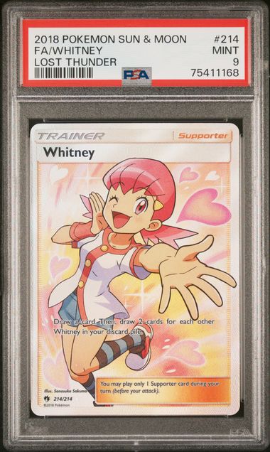 PSA 9 Pokémon TCG: 2018 Whitney 214/214 S&M: Lost Thunder