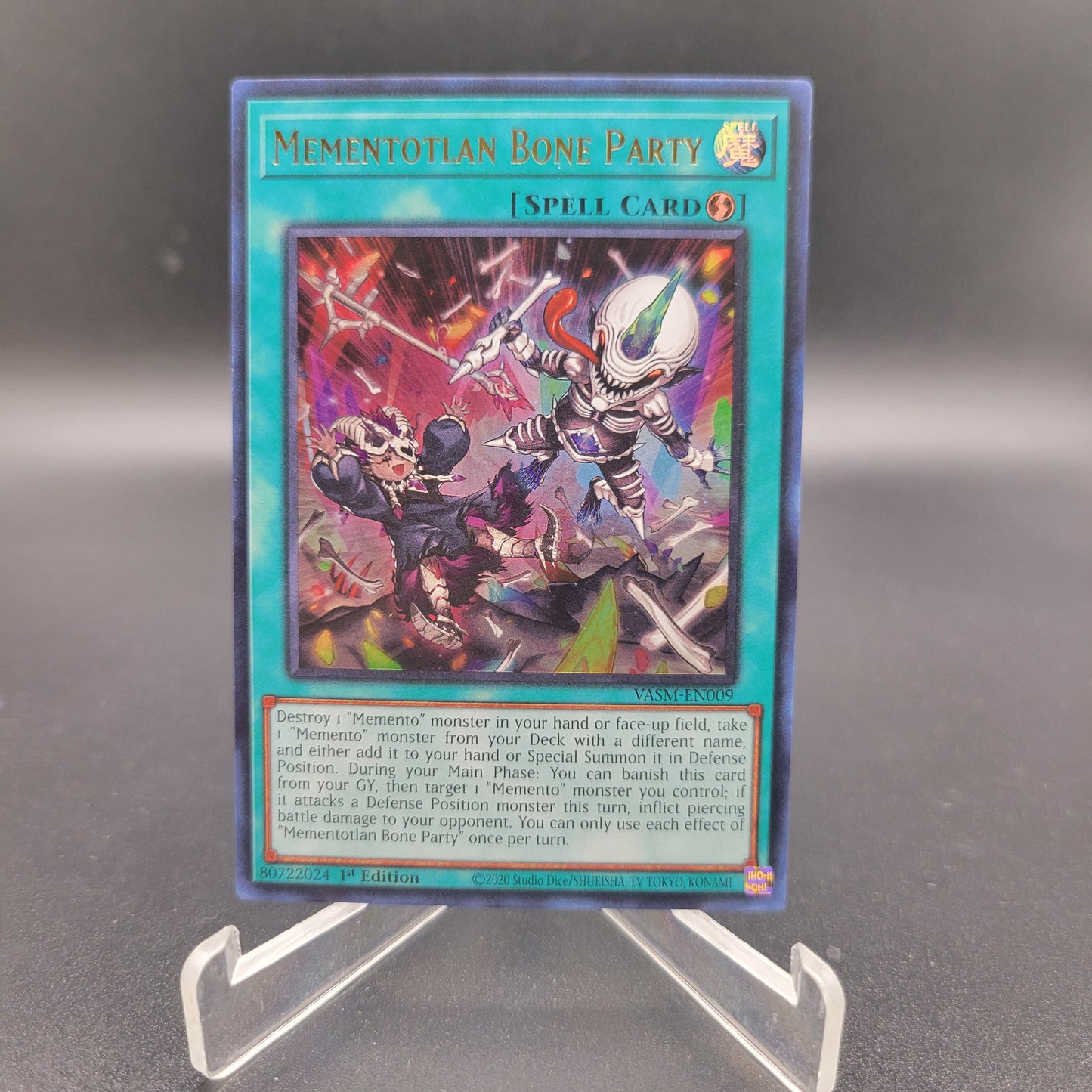 Yu-Gi-Oh! TCG: Memetotlan Bone Party Ultra Rare VASM-EN009 Valiant Smashers