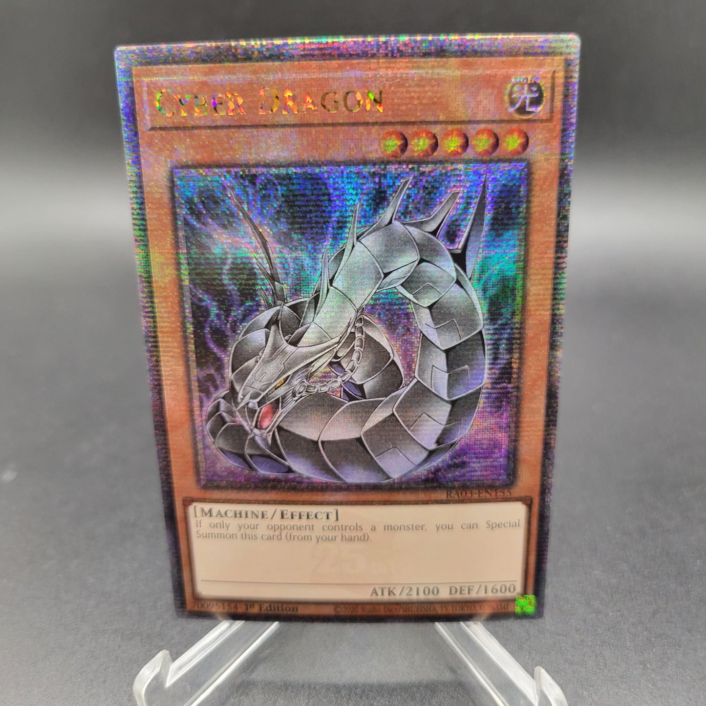 Yu-Gi-Oh! TCG: 1st Edition - Cyber Dragon - RA03-EN155 - Quarter Century Bonanza - Quarter Century Secret Rare